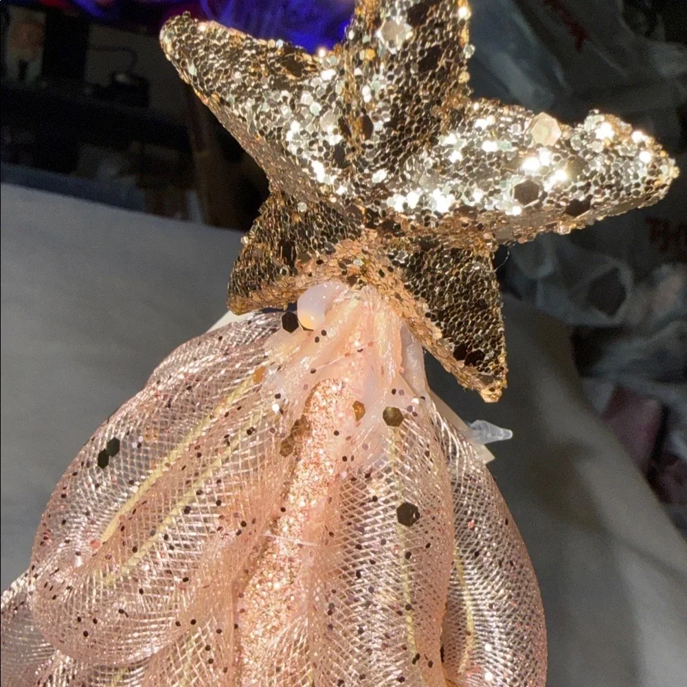 pink Glenda the good witch Christmas tree